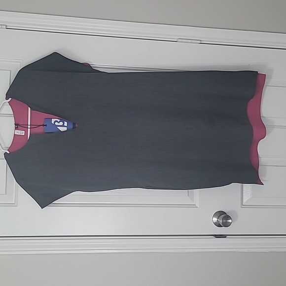 Betabrand Women's Dress Size Medium  Gray and Pink - Picture 1 of 7